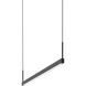 Thin-Line LED 36 inch Satin Black Pendant Ceiling Light in 3ft., 2700K