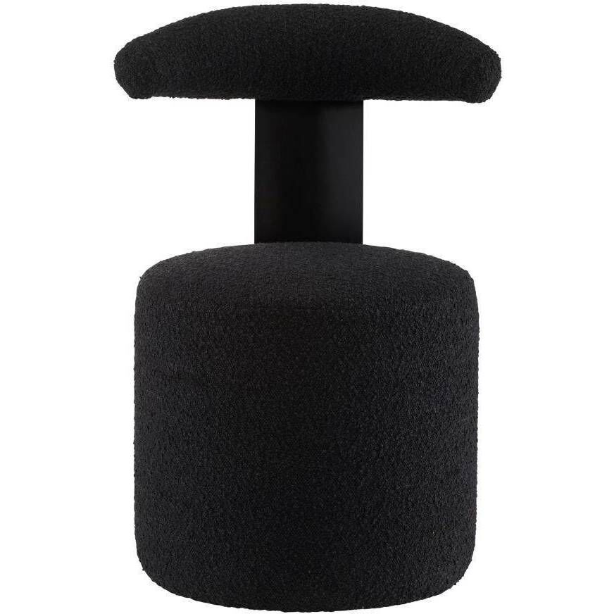 Ginni Charcoal Boucle and Ebony Chair