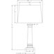 Coleford 25.25 inch 150.00 watt Chrome Table Lamp Portable Light