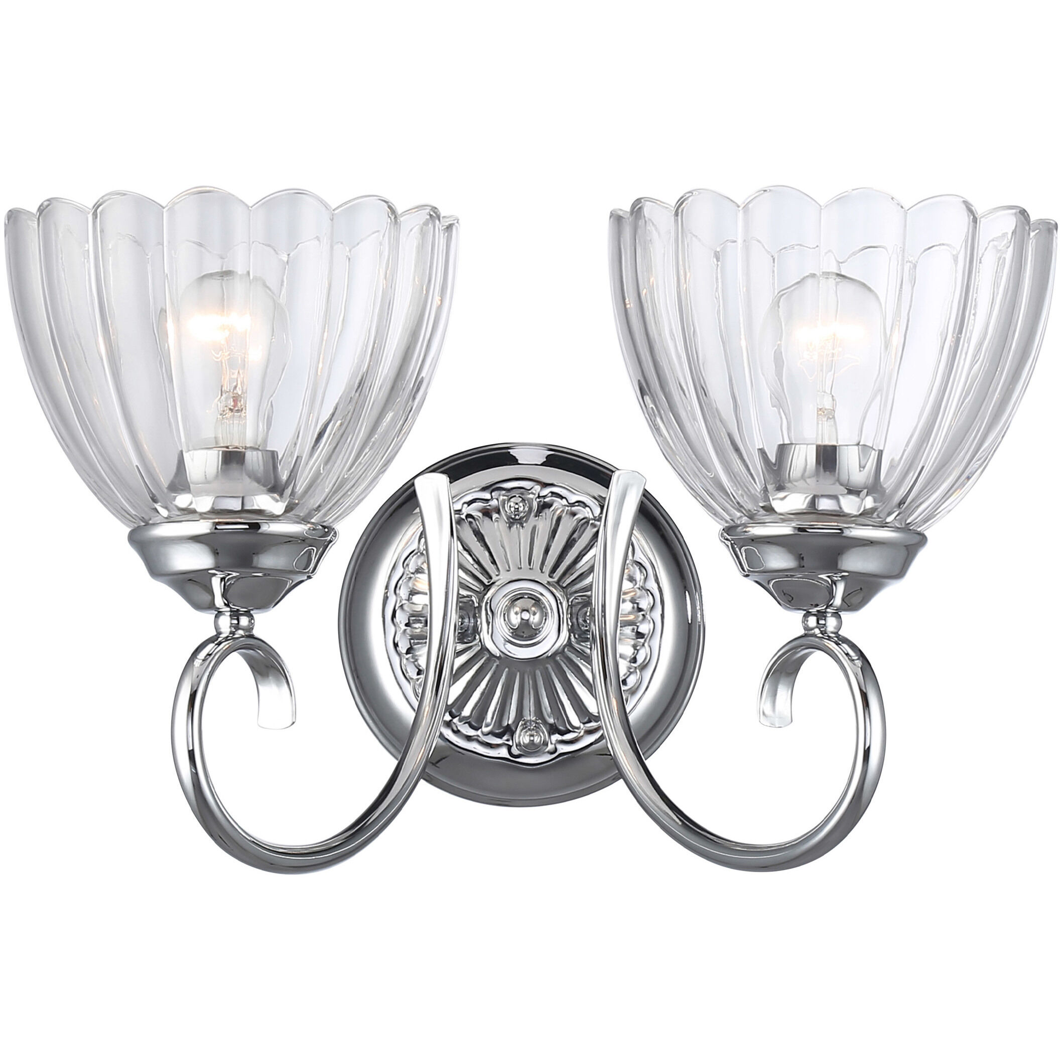Audra Vanity Wall Light in Chrome