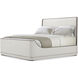Hudson Pebble Grey US King Bed, Wooden, Upholstered