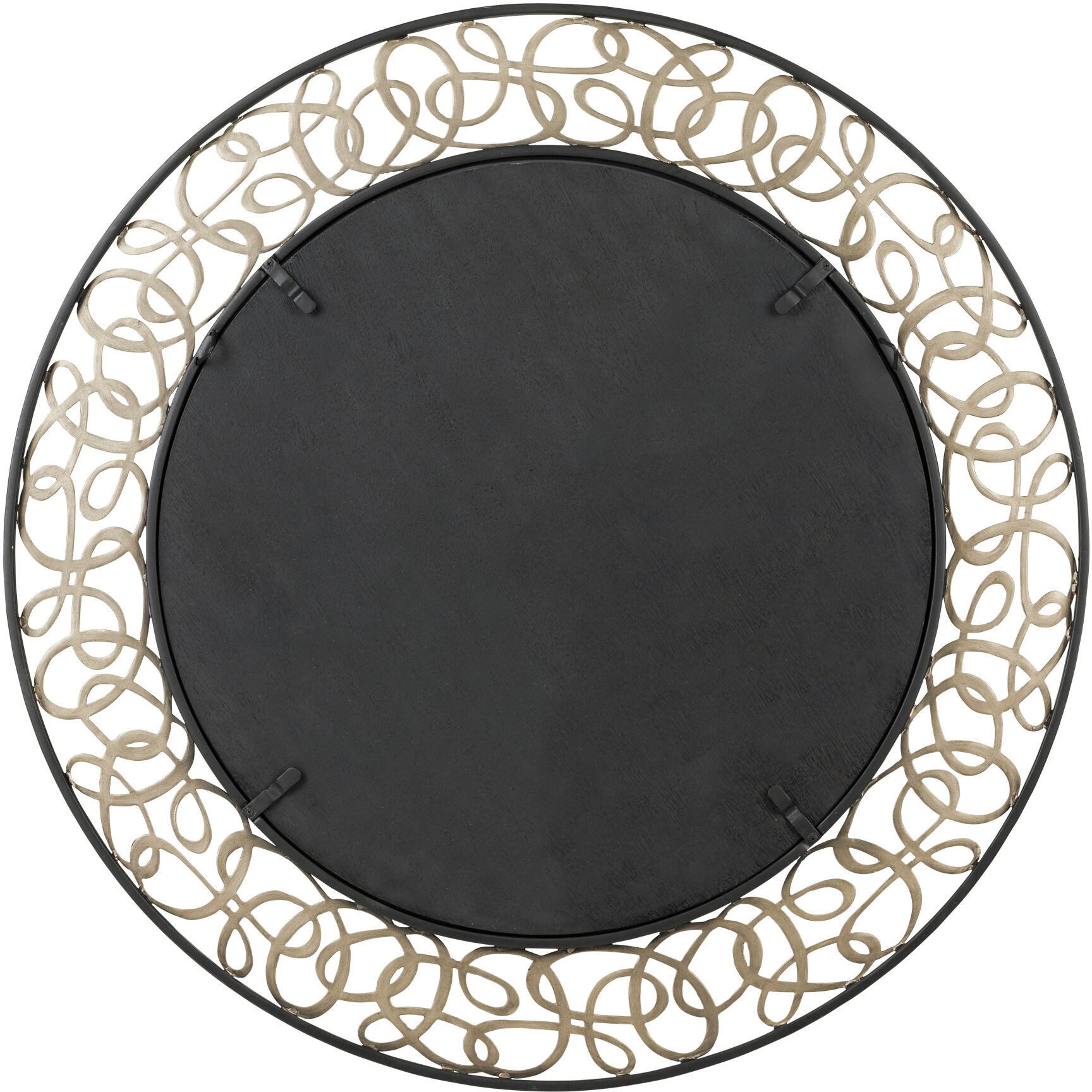 Scribble 33 inch Matte Black with Artifact Wall Mirror