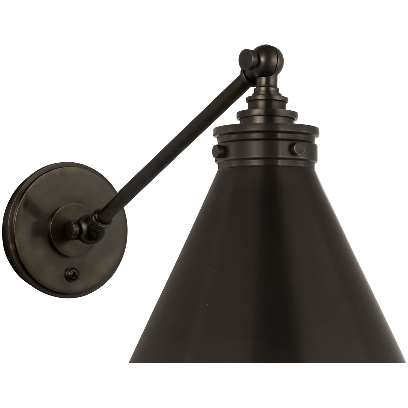 Chapman & Myers Parkington LED 8.5 inch Bronze Single Library Wall Light