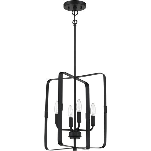 Stowe 4 Light 15 inch Flat Black Foyer Light Ceiling Light
