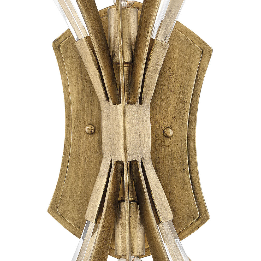 Vida LED 9 inch Burnished Gold Sconce Wall Light