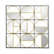 Catherine 35.6 X 35.6 inch Black/Gold Wall Mirror