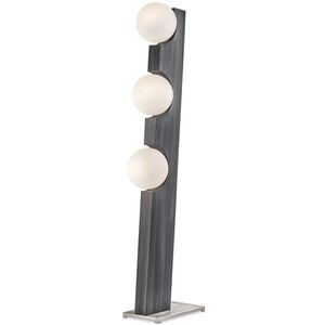 Incline 60.5 inch 40.00 watt Charcoal Gray and Brushed Nickel Floor Lamp Portable Light