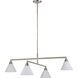 Isola LED 40 inch Champagne Chandelier Ceiling Light
