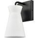 Brookville 1 Light 6 inch Matte Black Vanity Light Wall Light