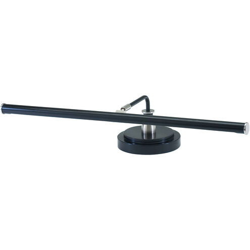 Piano/Desk 4 inch 4.7 watt Black & Satin Nickel Piano/Desk Lamp Portable Light in Black with Satin Nickel