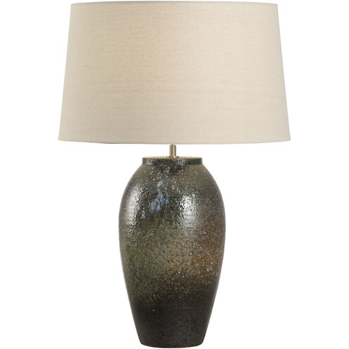 Megumi 21 inch 100.00 watt Brown and Green Table Lamp Portable Light