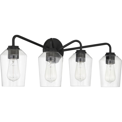 Shayna 4 Light 31 inch Flat Black Vanity Light Wall Light