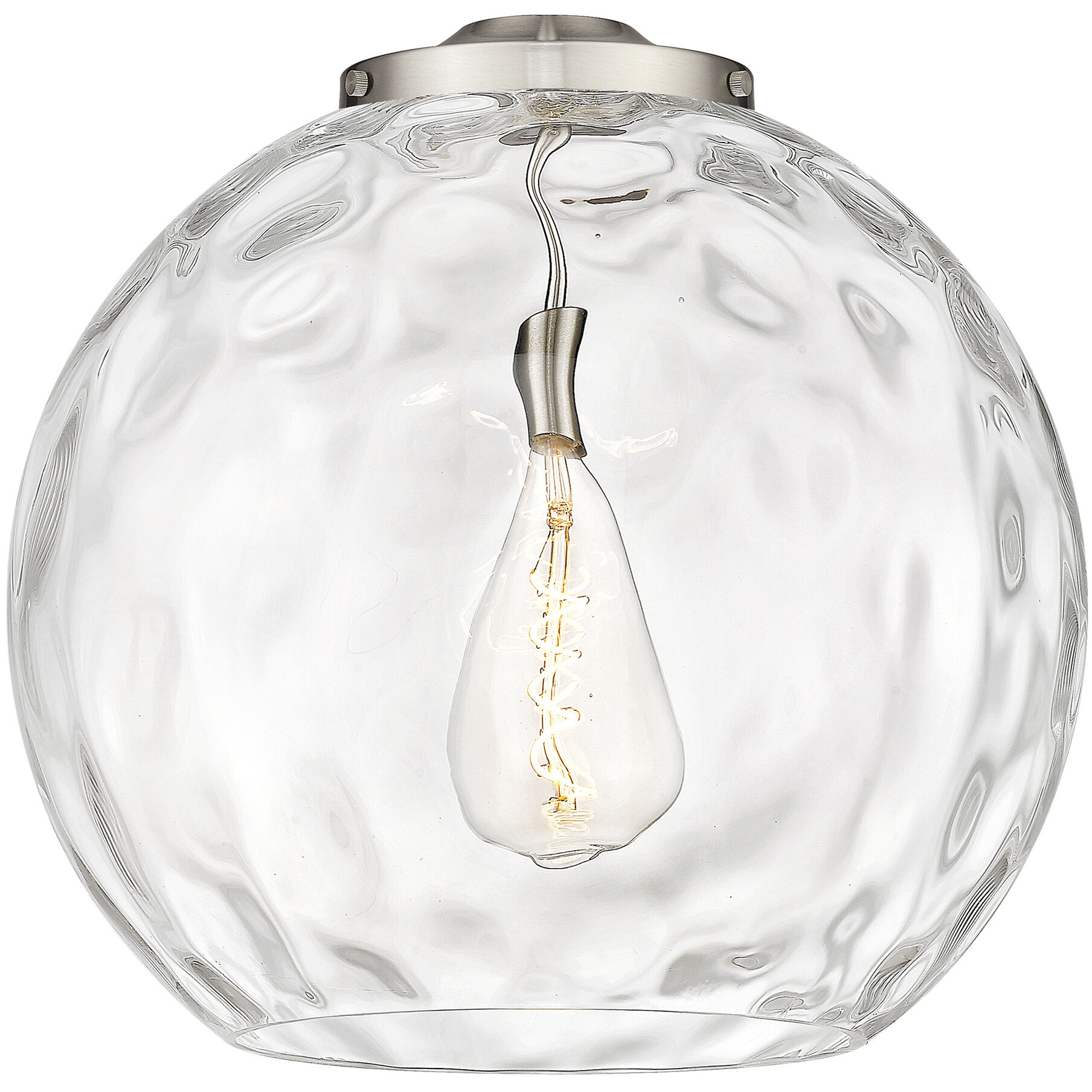 Ballston Athens Water Glass LED 17.88 inch Brushed Satin Nickel Statement Pendant Ceiling Light