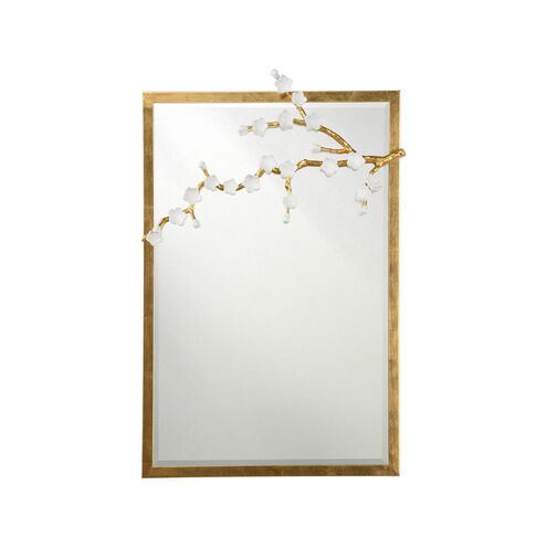 Jamie Merida 25 inch Antique Gold Leaf/White/Clear/Beveled Wall Wall Light