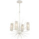 Sea Urchin 4 Light 20 inch White Coral Chandelier Ceiling Light