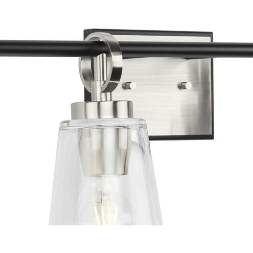 Cassell 4 Light 33.87 inch Brushed Nickel Bathroom Vanity Light Wall Light