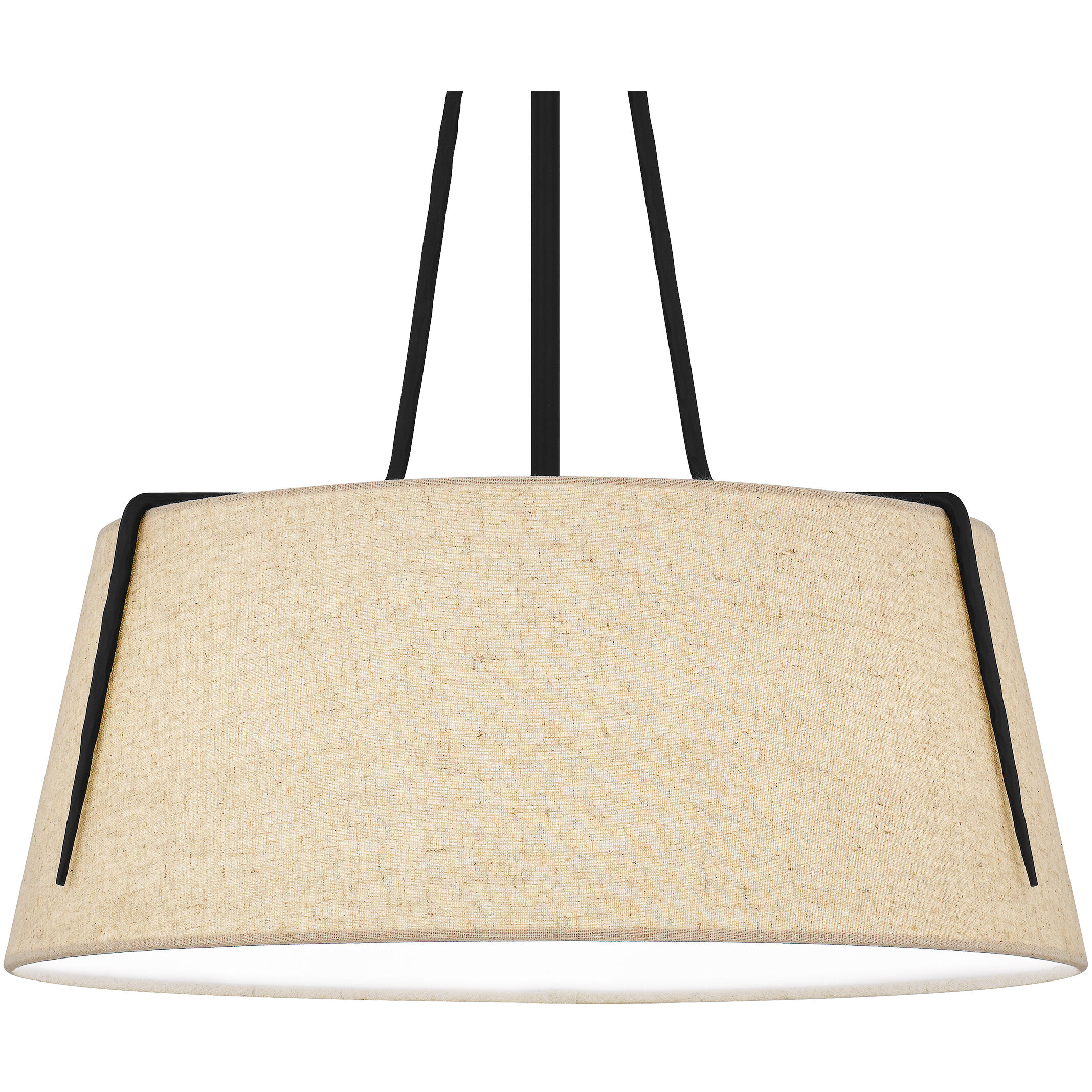 Leona 3 Light 18 inch Matte Black Pendant Ceiling Light