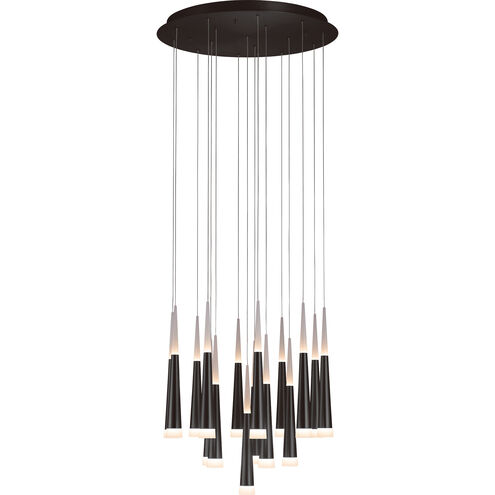 Meteor 16 Light 26 inch Satin Dark Gray Chandelier Ceiling Light