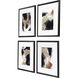 Abstract Brown and Beige and Black Framed Art
