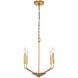 Geneseo 4 Light 18 inch Brass Pendant Ceiling Light