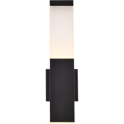 Raine 16 inch Black Outdoor Wall Light