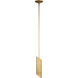 AERIN Tourain 1 Light 3 inch Gild Pendant Ceiling Light, Small