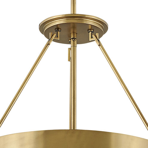 Lisa McDennon Echelon 4 Light 18 inch Heritage Brass Indoor Chandelier Ceiling Light