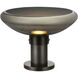 Avroko Morgan 11.8 inch 14.00 watt Burnished Bronze with Smoke Glass Table Lamp Portable Light