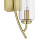 Tulip Sconce Wall Light in Satin Brass