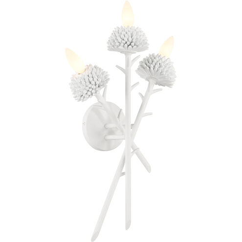 North Folk 3 Light 10.63 inch Sand White Wall Sconce Wall Light