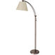 Felix 61 inch 100.00 watt Oil Brused Bronze Task Floor Lamp Portable Light in Oil Brushed Brass, Swivel Arm