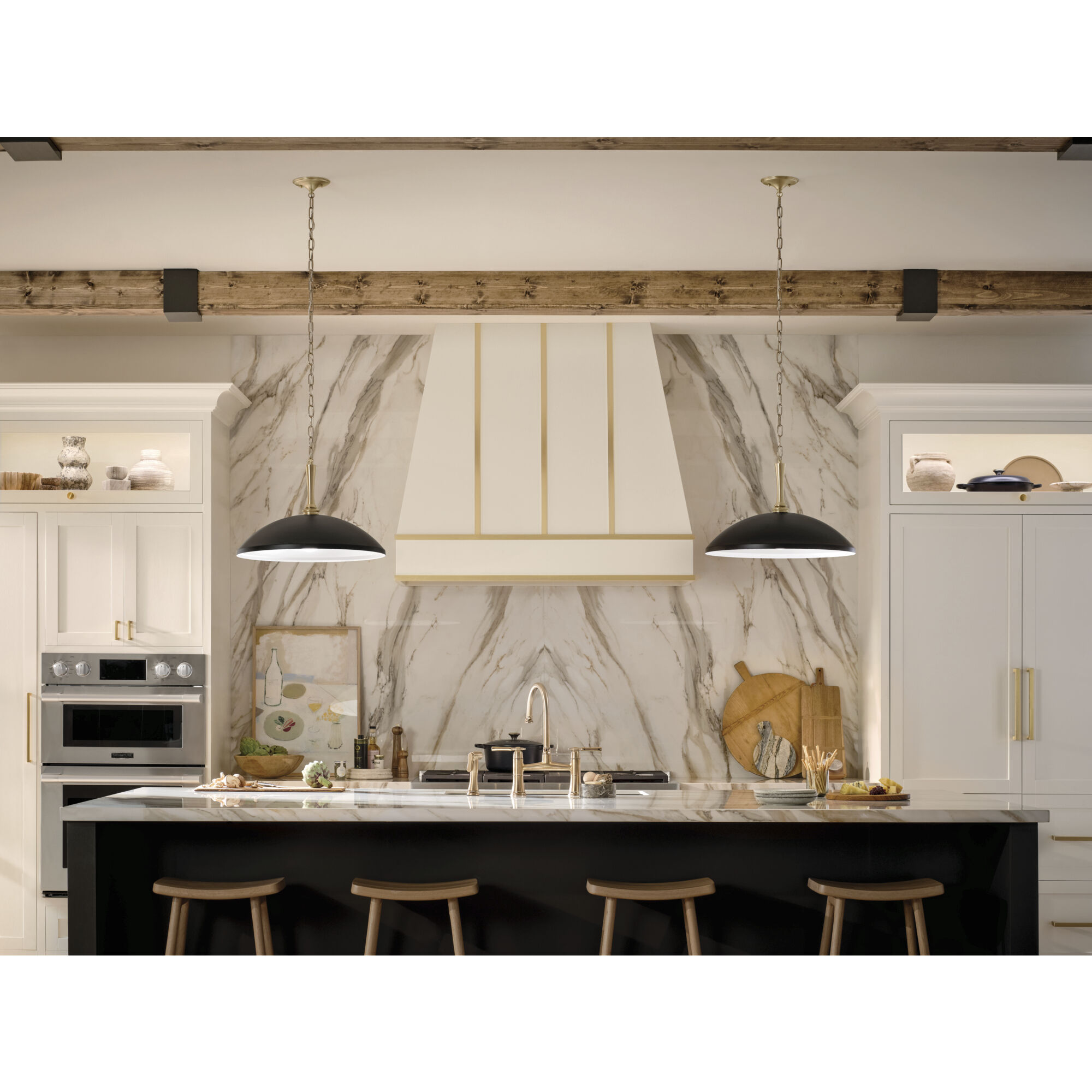 Delarosa 1 Light Black Pendant Ceiling Light