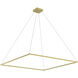 Piazza LED 59 inch Brushed Gold Pendant Ceiling Light