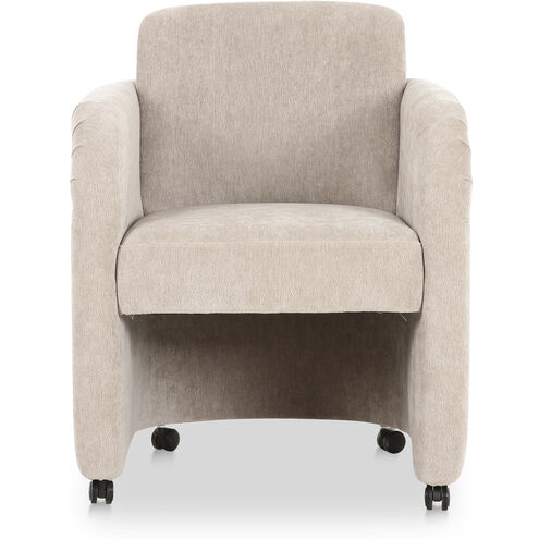 Mesto Grey Rolling Dining Chair