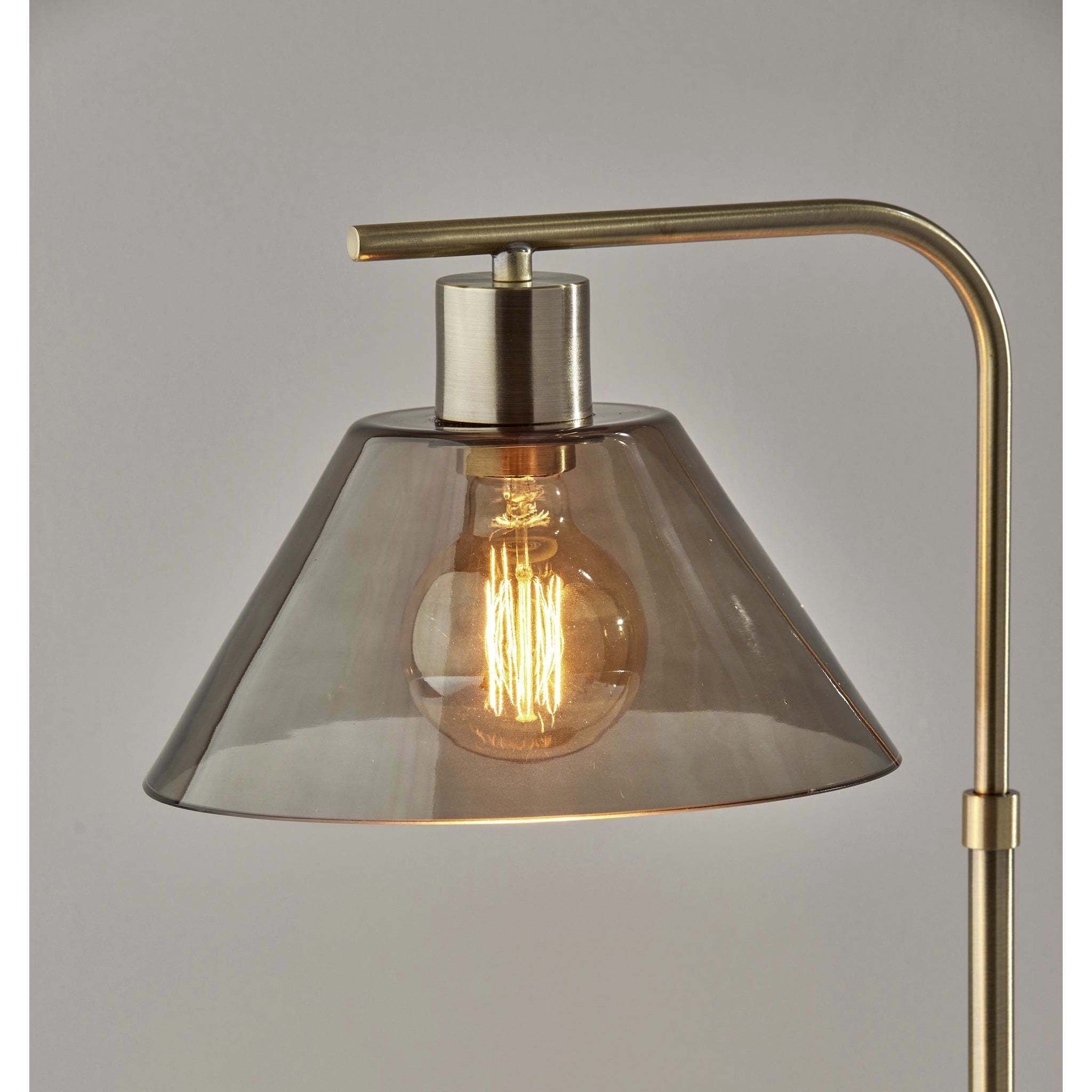 Zoe 20 inch 40.00 watt Antique Brass Desk Lamp Portable Light
