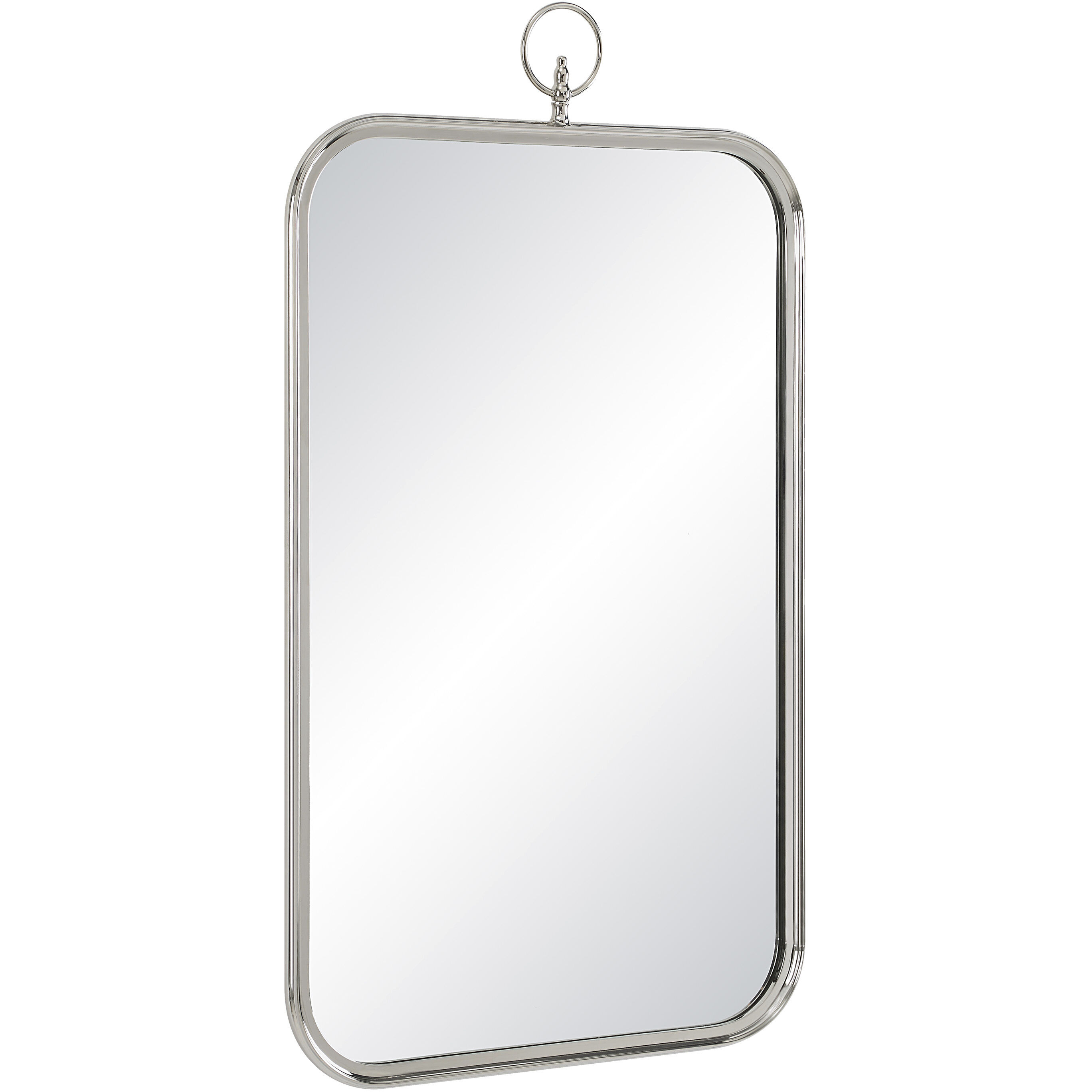 Dios 39.5 X 22 inch Polished Nickel Wall Mirror