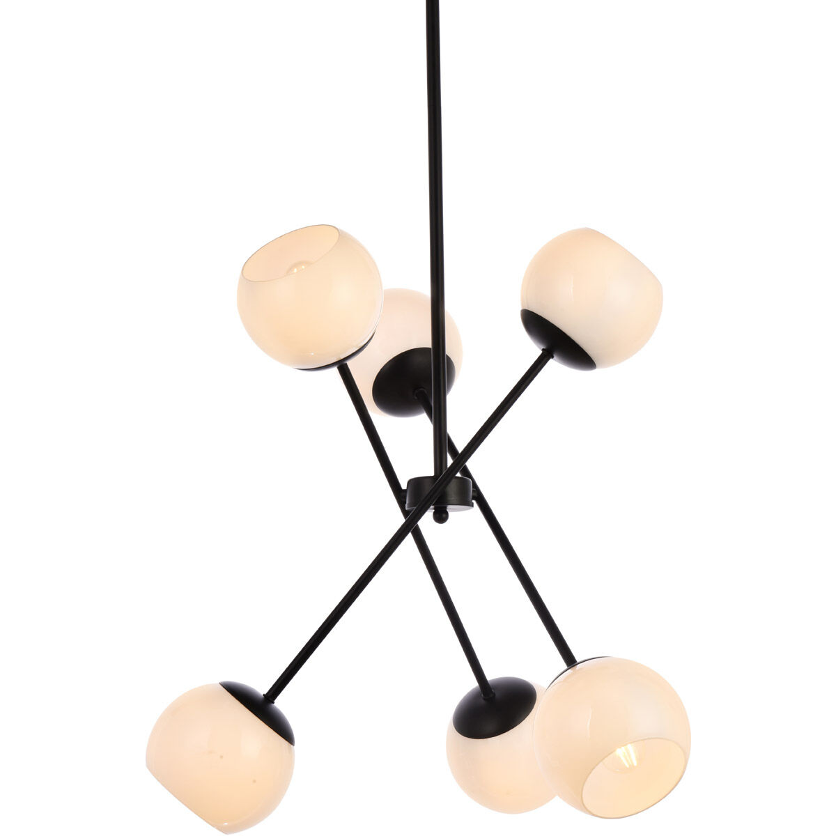 Axl 6 Light 24 inch Black Pendant Ceiling Light