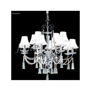 Pearl 21 Light 35 inch Silver Crystal Chandelier Ceiling Light