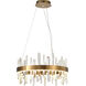 Canada LED 24 inch Antique Gold LED Chandelier Ceiling Light
