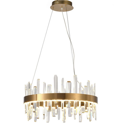 Canada LED 24 inch Antique Gold LED Chandelier Ceiling Light