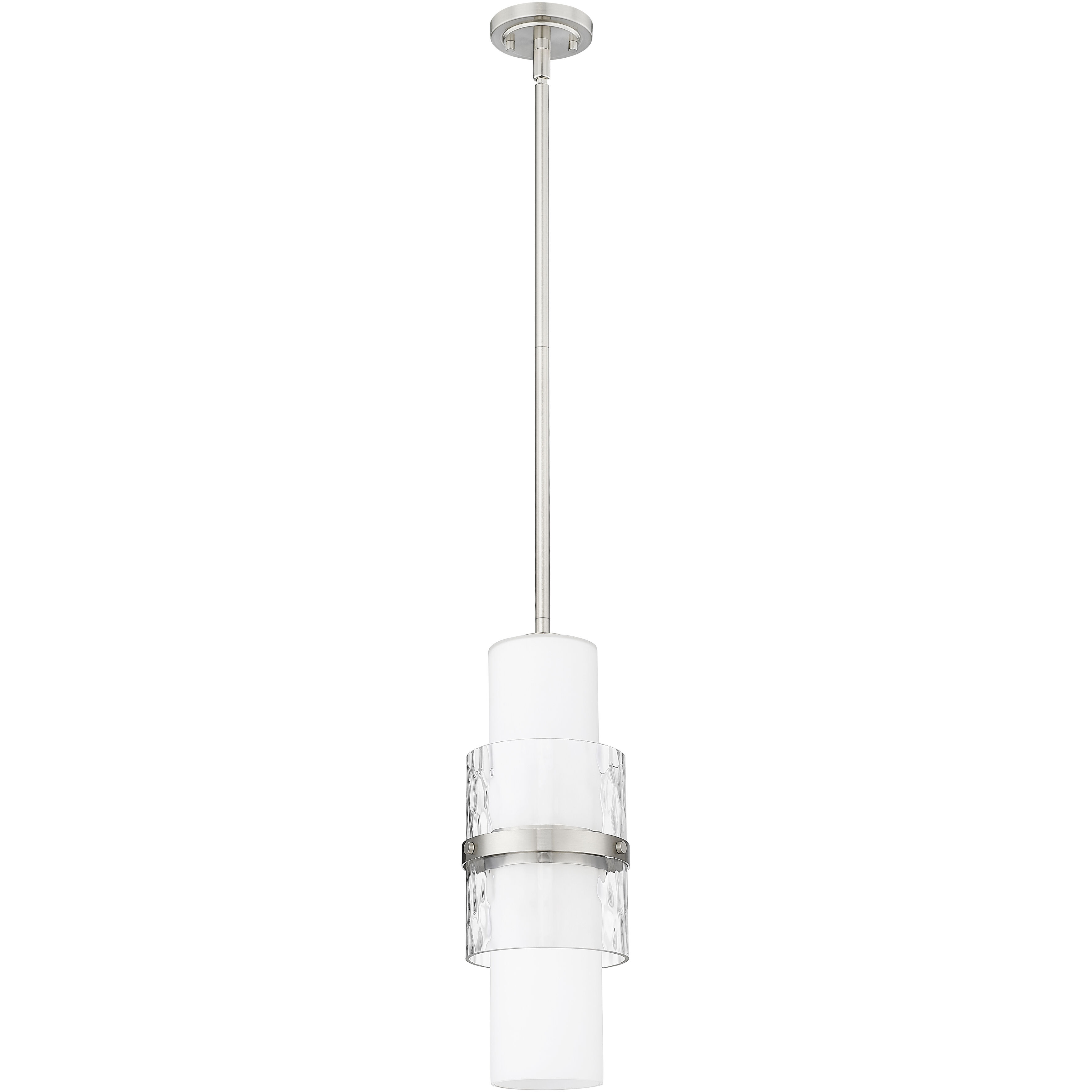 Cayden 1 Light 6.5 inch Brushed Nickel Pendant Ceiling Light