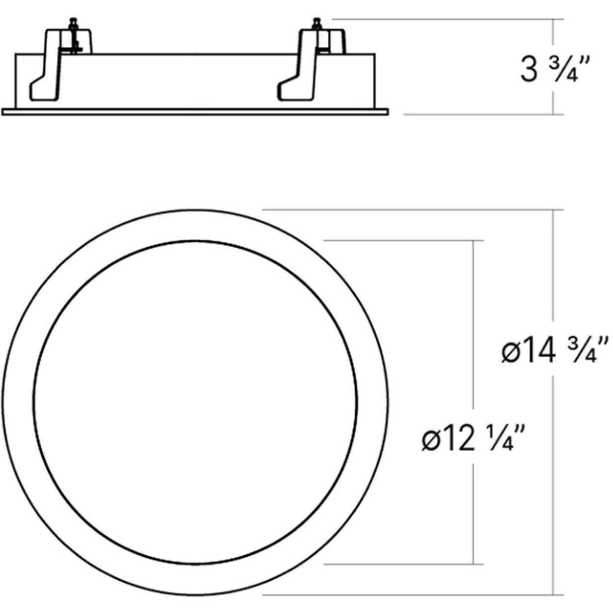 Pi Integrated LED Satin White Recessed Mount