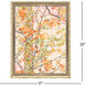 Autumnal Arbour Orange and Green and Gray and Pink Framed Art