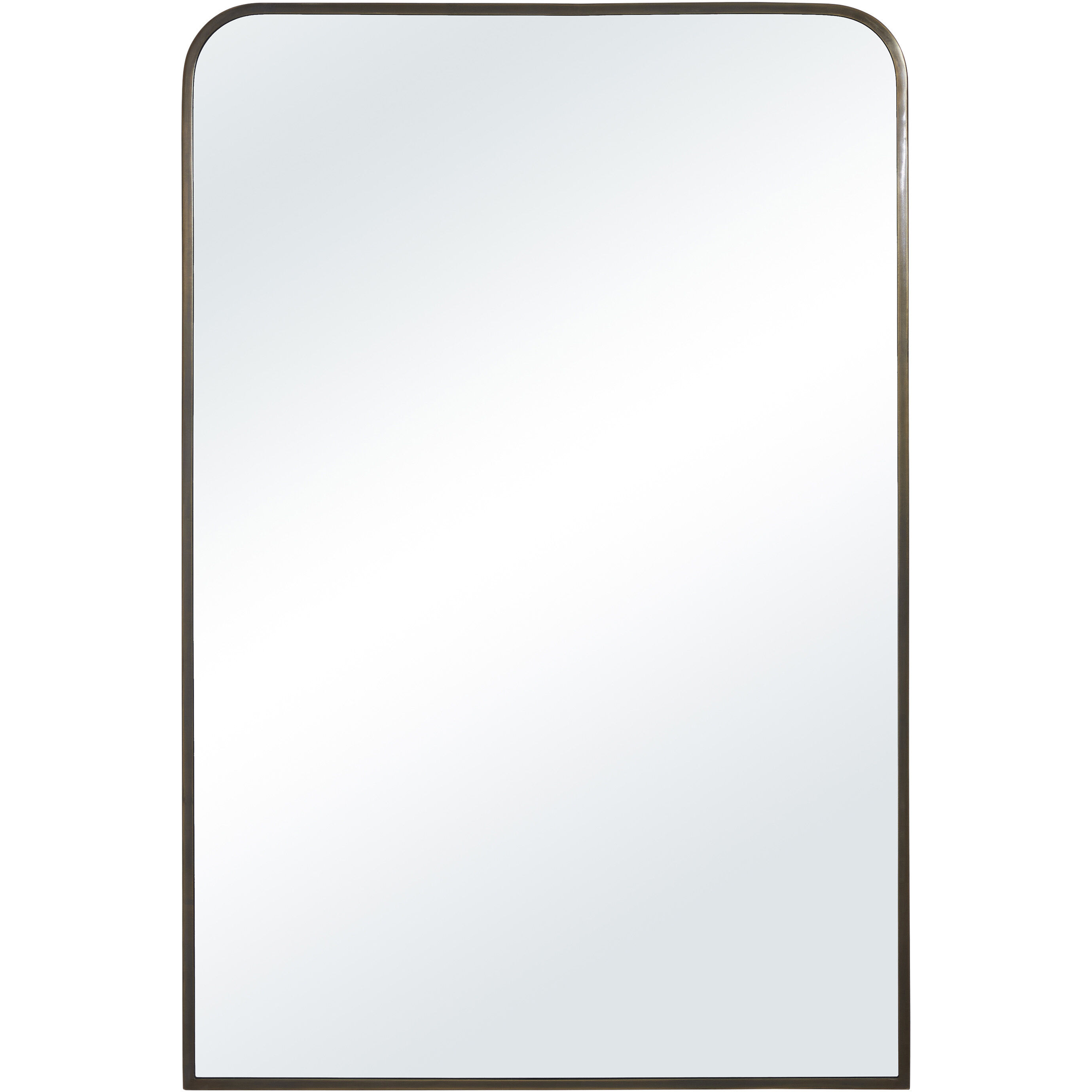 Jackline 36 X 24 inch Antique Brass Wall Mirror