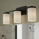 Britton 3 Light 21 inch Matte Black Vanity Fixture Wall Light