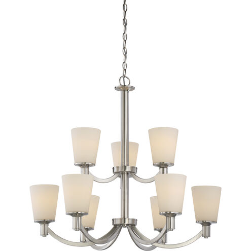 Laguna 9 Light 31 inch Brushed Nickel Chandelier Ceiling Light