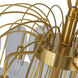 Alessia 21 Light 27.1 inch Brushed Brass and White Chandelier Ceiling Light
