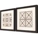Geometrics Collection Brown Framed Art