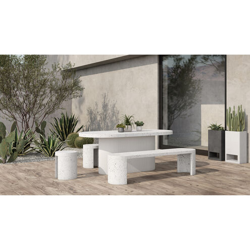 Lyon 79 X 36 inch Grey Outdoor Dining Table
