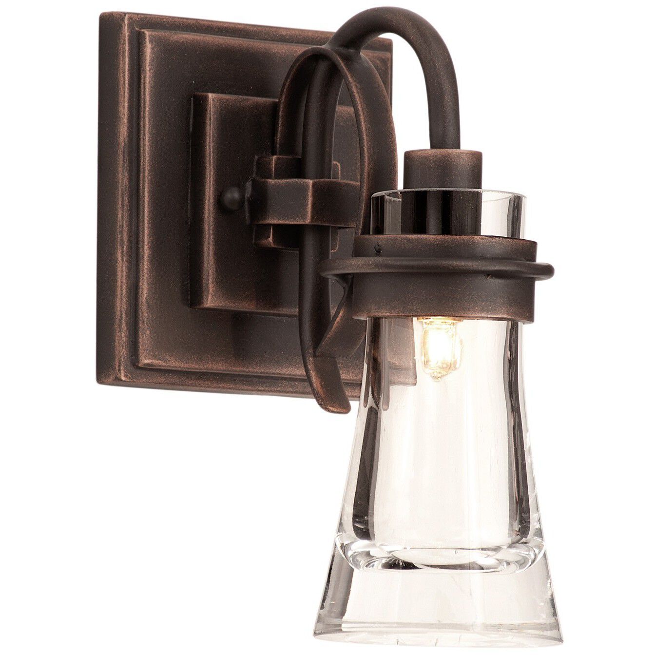 Dover LED 6 inch Antique Copper Bath Vanity Light Wall Light